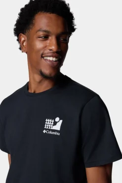 Hot Columbia T-Shirt Explorers Canyon™ Back Ss Tee black/dark grey