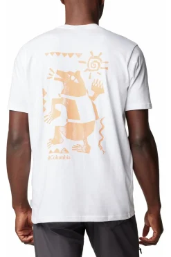Clearance Columbia T-Shirt Explorers Canyon™ Back Ss Tee White, Bearly T