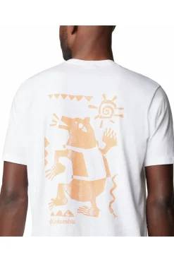 Clearance Columbia T-Shirt Explorers Canyon™ Back Ss Tee White, Bearly T
