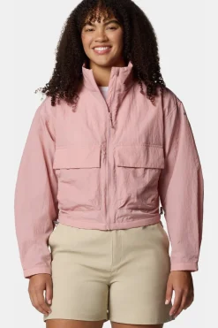 Clearance Columbia Windstopper Paracutie™ Cropped Cargo Windbreaker mid pink