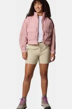 Clearance Columbia Windstopper Paracutie™ Cropped Cargo Windbreaker mid pink