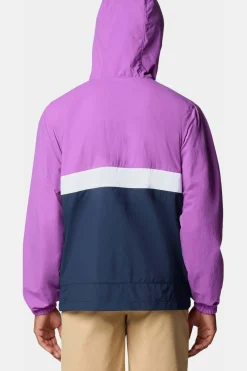 Discount Columbia Windstopper Spire Valley™ Hooded Windbreaker Razzle, Collegiate Navy, White