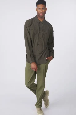 Outlet Craghoppers Hemd Nosilife Adventure Long Sleeved Shirt III Woodland Green