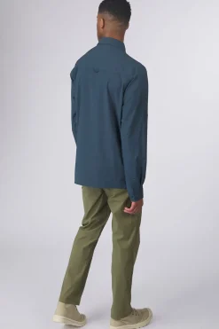 Outlet Craghoppers Hemd Nosilife Pro Long Sleeved Shirt V Blue Stone