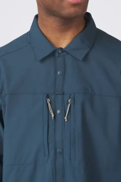 Outlet Craghoppers Hemd Nosilife Pro Long Sleeved Shirt V Blue Stone