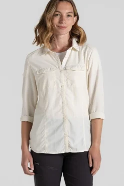 Sale Craghoppers Hemd Nosilife Adventure Long Sleeved Shirt III Seasalt