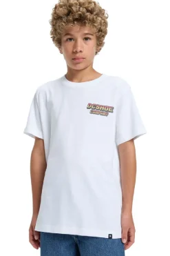 Discount DC Shoes T-Shirt Two Bit Ss Boy White