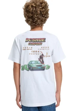 Discount DC Shoes T-Shirt Two Bit Ss Boy White