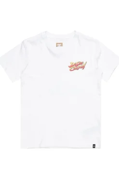 Discount DC Shoes T-Shirt Two Bit Ss Boy White