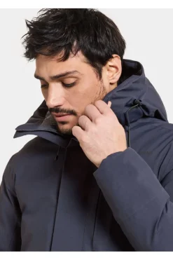 New Didriksons 1913 Regenjas Akilles Usx Parka Dark Night Blue