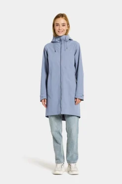 Online Didriksons 1913 Regenjas Bea Parka VI Glacial Blue