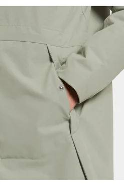 Sale Didriksons 1913 Regenjas Ella Parka 2 Wilted Leaf