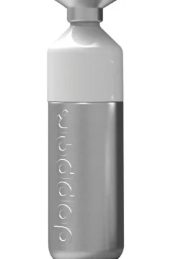Outlet Dopper Drinkfles Steel 800Ml silver