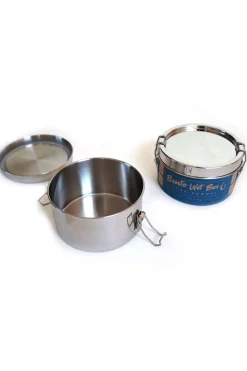 Clearance Ecolunchbox Voorraadpot Bento Wet Box Round silver