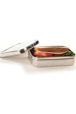 Online Ecolunchbox Voorraadpot Rectangle silver