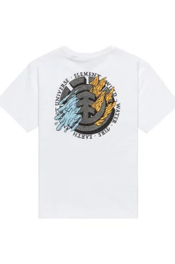 New Element T-Shirt Firewater Optic White