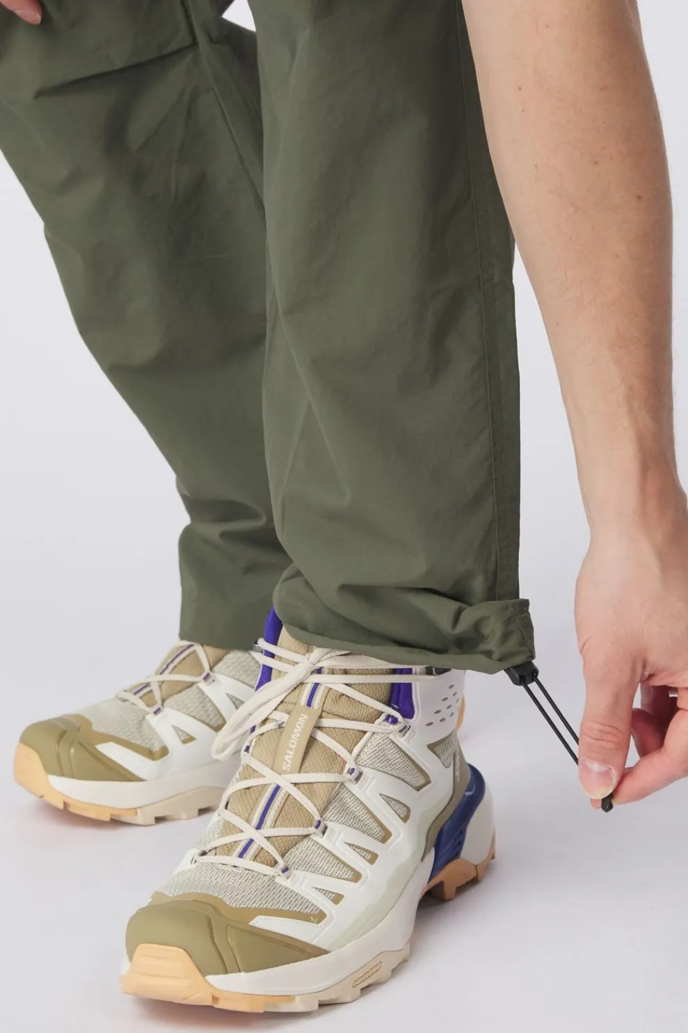 Outlet Elliker Broek Thrin Trousers Khaki