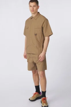 Fashion Elliker Hemd Alston Short Sleeve Shirt Sand