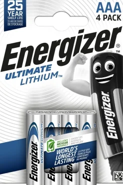New Energizer Batterij Lithium FR03 AAA 4Pcs No colour