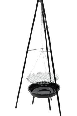 Sale Esschert Tuin Accessoire Bbq Firebowl With Tripod black