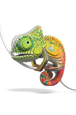Online Eugy Speelgoed 3D Model Chameleon mid green/mid red
