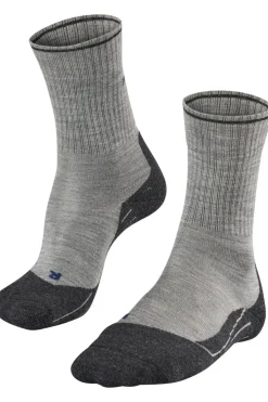 Hot FALKE Kous Tk2 Wool Silk light grey/mid grey