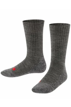 Clearance FALKE Sok Active Kids Wool mid grey/blue