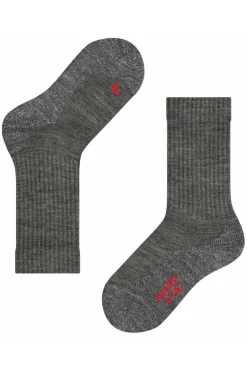 Clearance FALKE Sok Active Kids Wool mid grey/blue