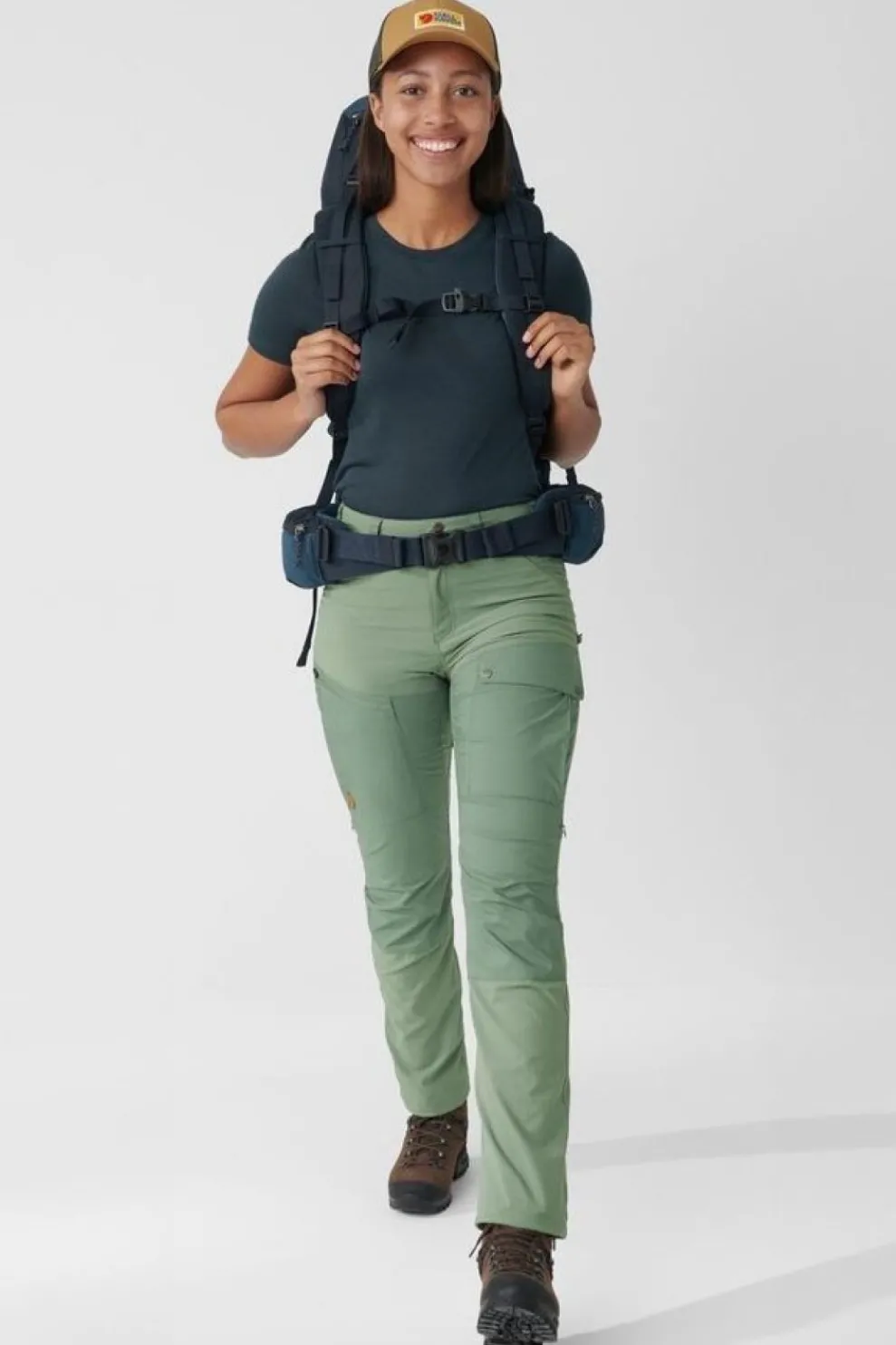 Outlet Fjällräven Broek Abisko Midsummer Trs Reg Jade Green-Patina Green