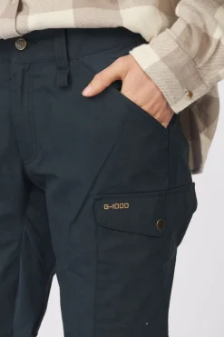 Discount Fjällräven Broek Kaipak Curved Navy Blue