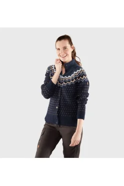 Fleece Övik Knit Cardigan W-Fjällräven Discount