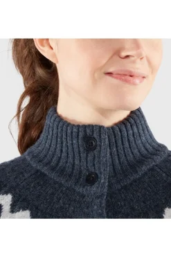 Fleece Övik Knit Cardigan W-Fjällräven Discount