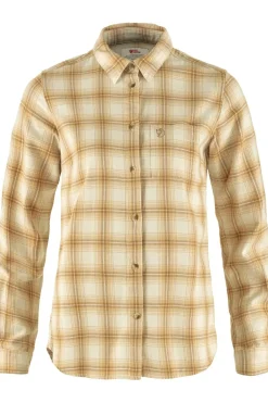 Best Fjällräven Hemd Övik Flannel Chalk White-Dune Beige