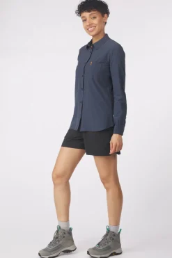 Clearance Fjällräven Hemd Övik Lite Shirt Ls W Navy Blue