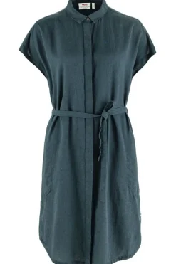 Outlet Fjällräven Jurk Övik Hemp Dress W Mountain Blue