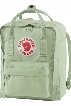 Outlet Fjällräven Kånken Mini 7L light green/red