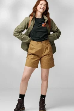 Outlet Fjällräven Short Vardag W Buckwheat Brown
