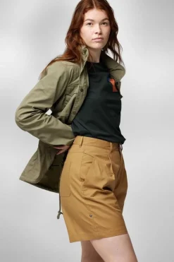 Outlet Fjällräven Short Vardag W Buckwheat Brown