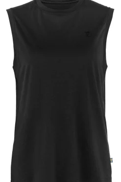 Clearance Fjällräven Top Abisko Wool Tank W Black