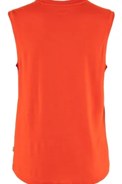 Discount Fjällräven Top Abisko Wool Tank W Flame Orange