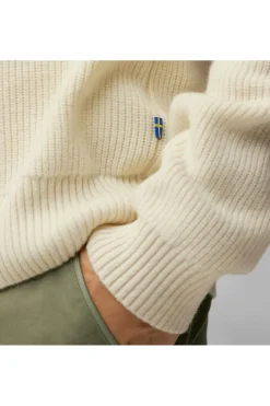 Sale Fjällräven Trui Övik Rib Sweater M Chalk White