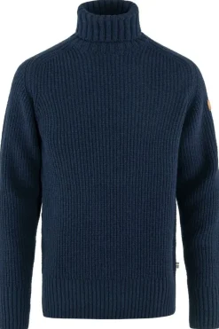 Sale Fjällräven Trui Övik Roller Neck M Dark Navy