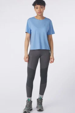 Online Fjällräven T-Shirt Abisko Lite Ss W Ultramarine