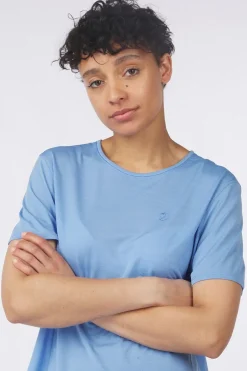 Online Fjällräven T-Shirt Abisko Lite Ss W Ultramarine