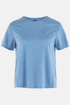 Online Fjällräven T-Shirt Abisko Lite Ss W Ultramarine