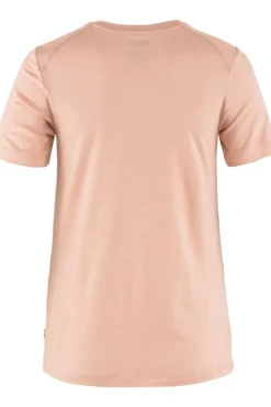 Online Fjällräven T-Shirt Abisko Wool Fox Ss W Chalk Rose-Port