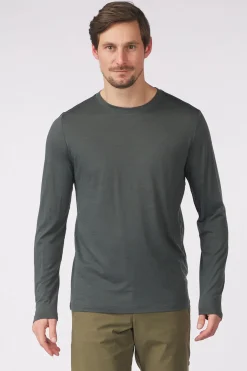 Hot Fjällräven T-Shirt Abisko Wool Ls M Basalt