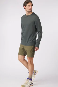 Hot Fjällräven T-Shirt Abisko Wool Ls M Basalt