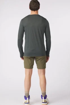 Hot Fjällräven T-Shirt Abisko Wool Ls M Basalt