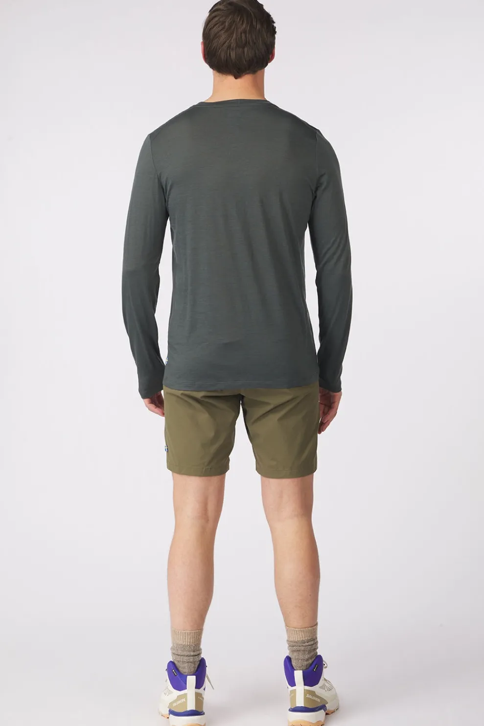 Hot Fjällräven T-Shirt Abisko Wool Ls M Basalt